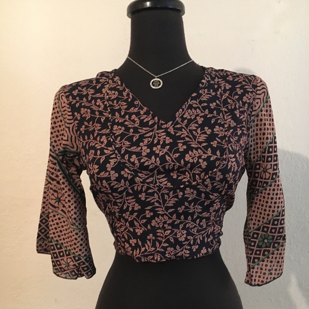 Printed crop top